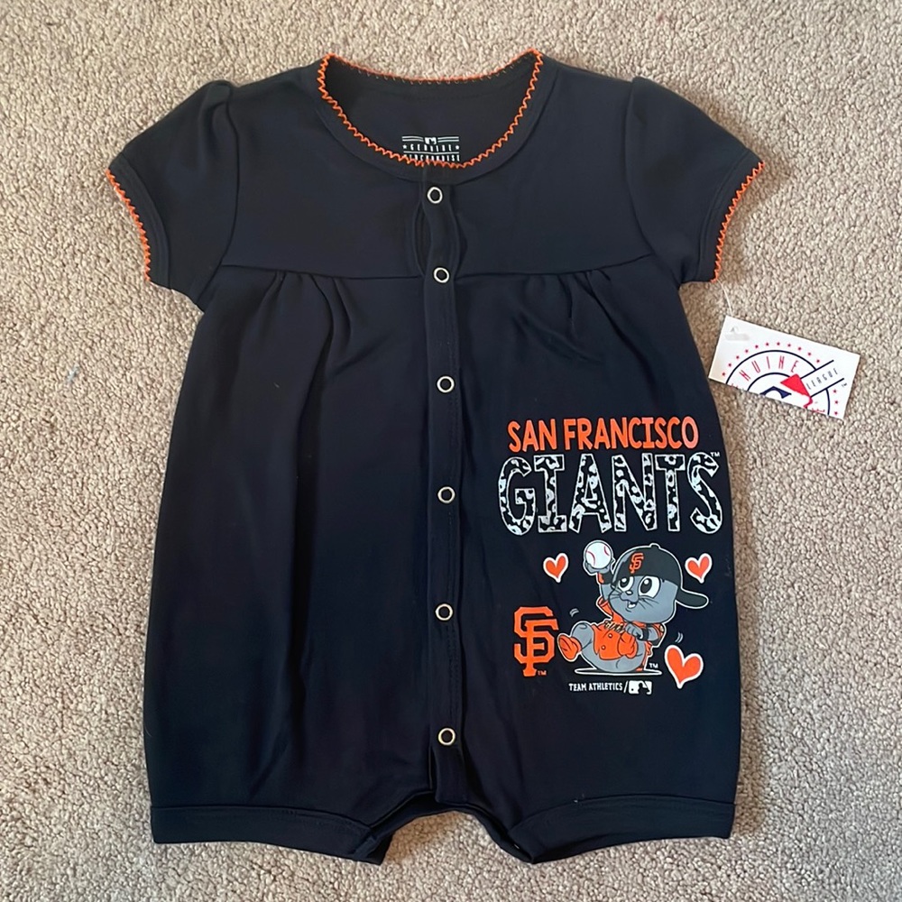 SF Giants Baby Girl Romper
